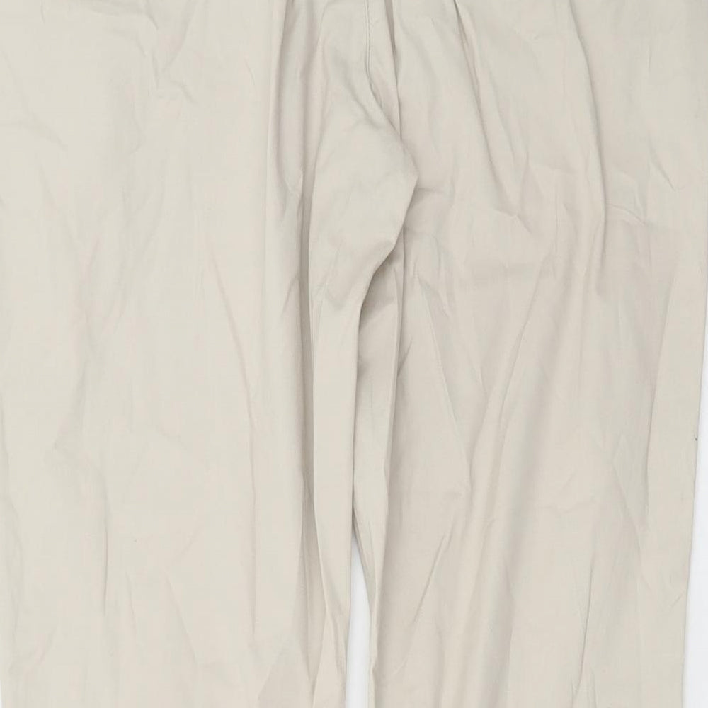Womens UK Size 10 Maine Regular Fit Beige Trousers
