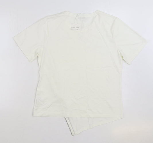 Womens UK Size L Paramour Ivory Basic Blouse