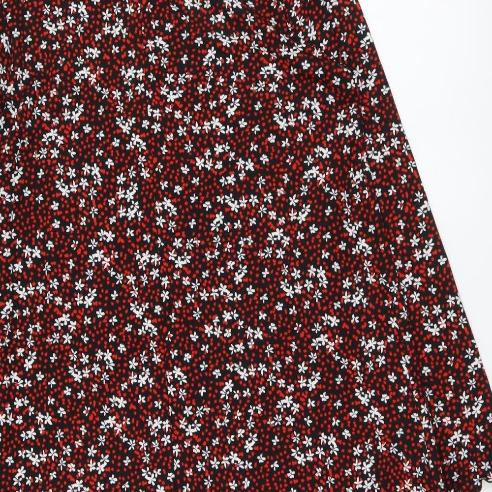 Primark Womens Multicoloured Geometric Polyester A-Line Size 6 High Neck Pullover