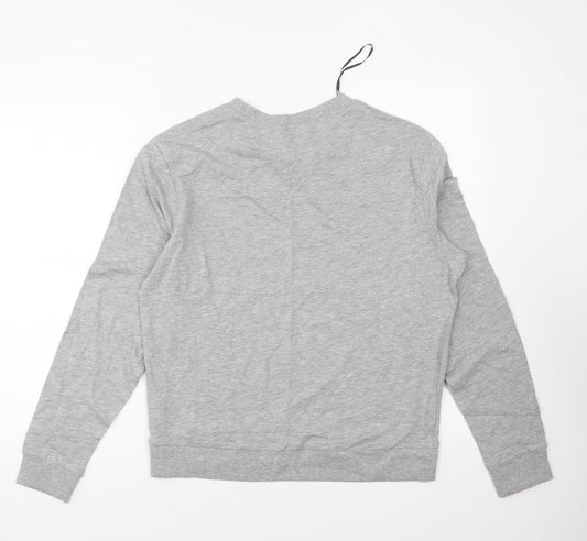 H&M Womens Grey Cotton Pullover Sweatshirt Size M Pullover - Christmas