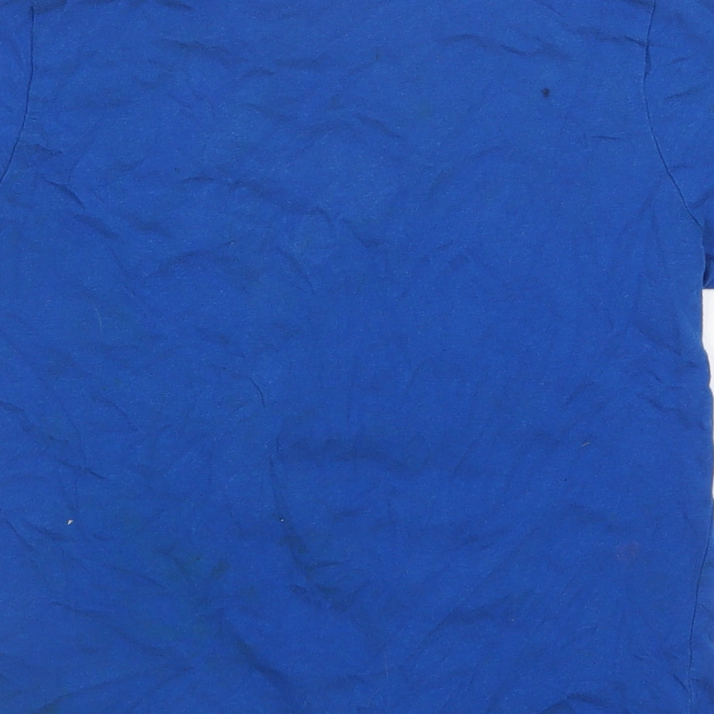 Primark Boys Blue Cotton Basic T-Shirt Size 7-8 Years Round Neck Pullover - Urban Beats