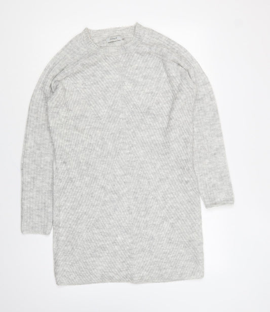 Womens UK Size XS Only Grey Pullover Jumper