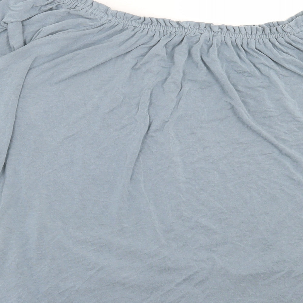 Womens UK Size XL Cupio Grey Basic T-Shirt