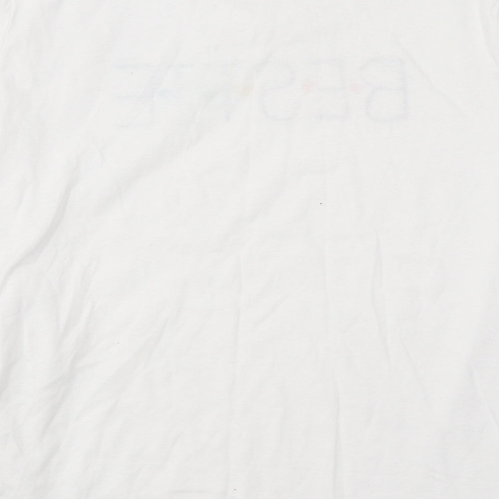 Womens UK Size 12 New Look White Basic T-Shirt