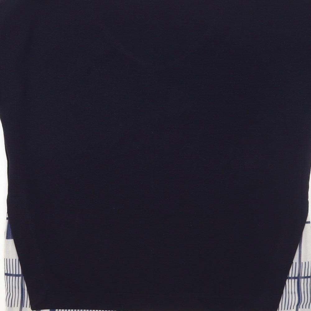 Womens UK Size 8 NEXT Blue Basic Blouse