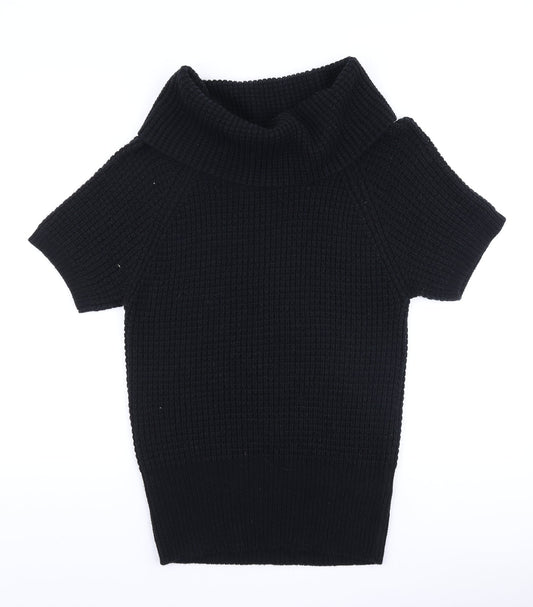 Womens UK Size M ESMARA Black Basic T-Shirt