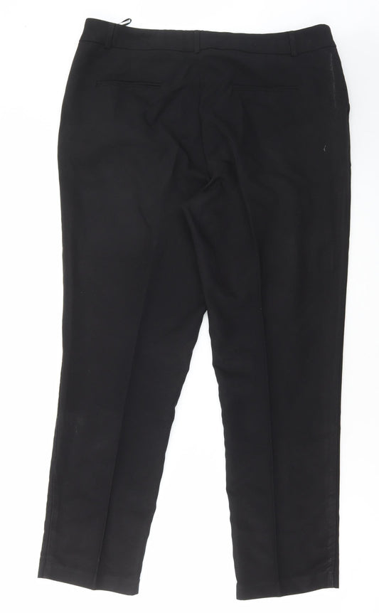 Womens UK Size 36 in Preworn Regular Fit Black Trousers