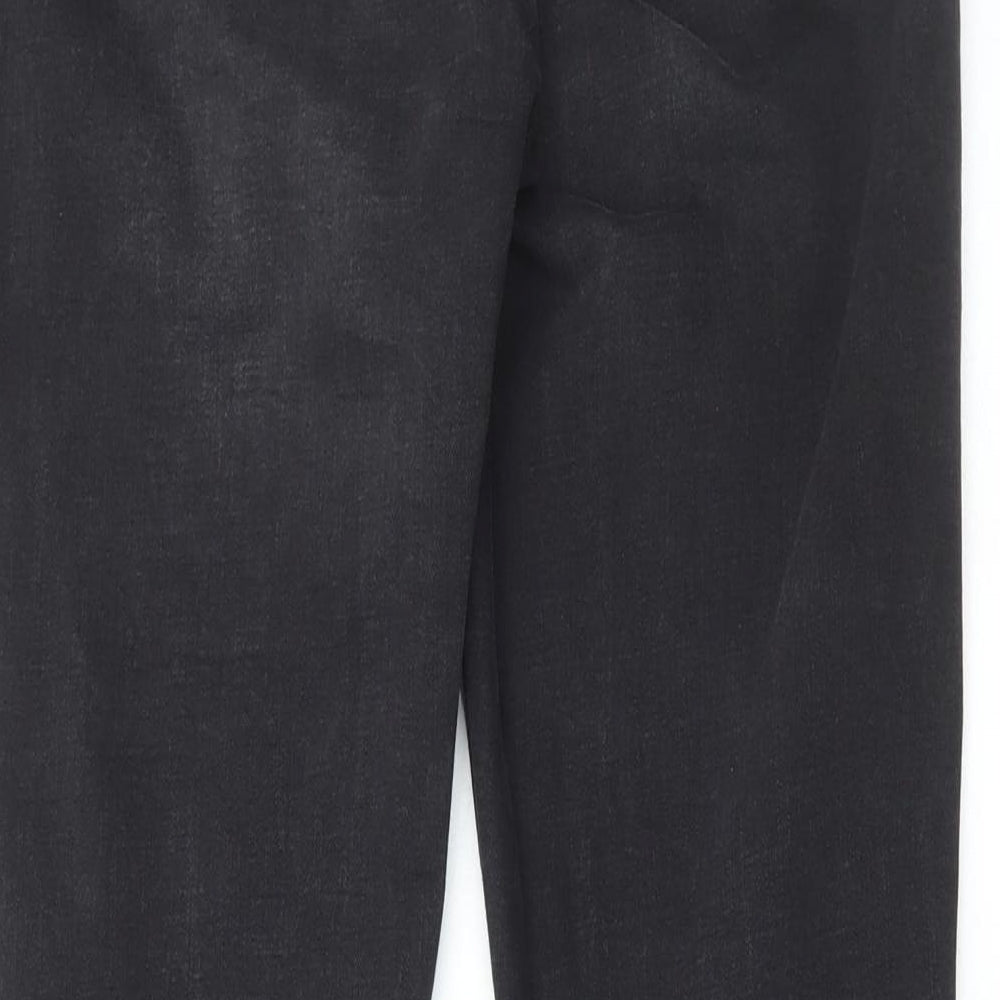Denim & Co. Womens Black Cotton Skinny Jeans Size 14 L28 in Regular Zip
