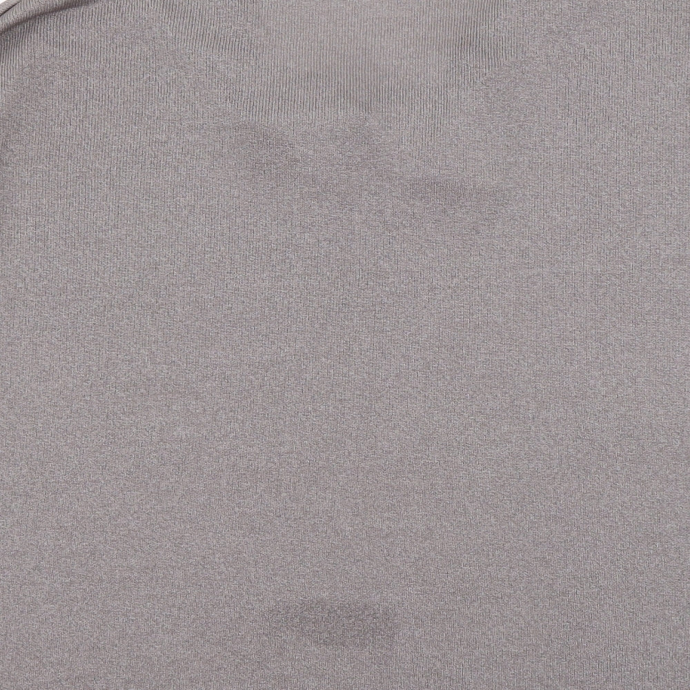 Womens UK Size S Gallery Grey Basic T-Shirt