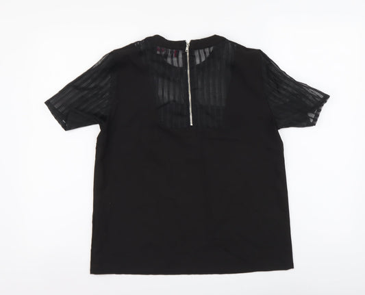 Womens UK Size 10 Rant & Rave Black Basic Blouse