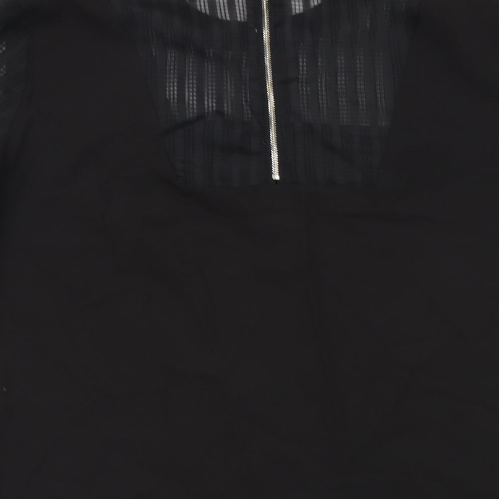 Womens UK Size 10 Rant & Rave Black Basic Blouse
