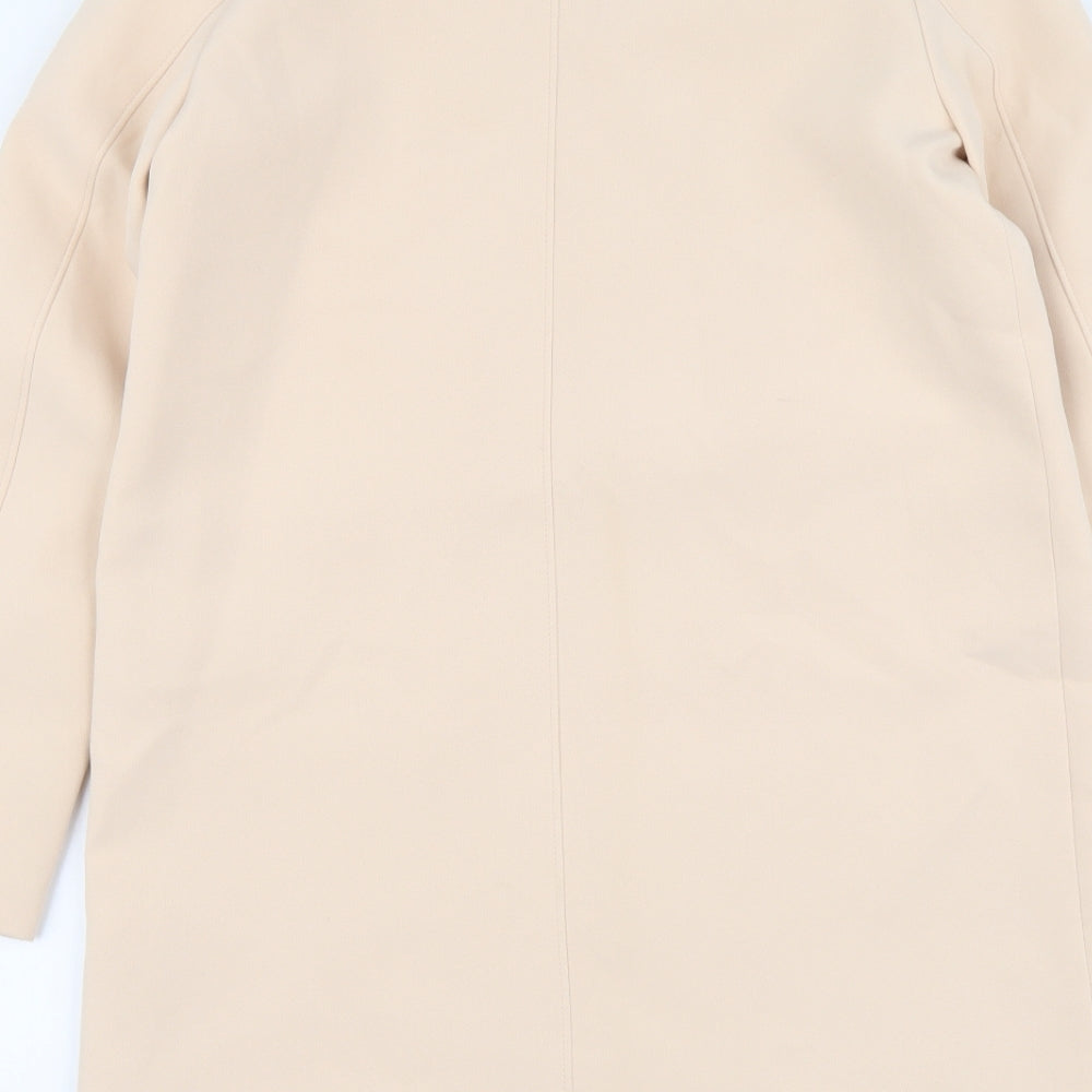 H&M Womens Beige Jacket Coat Size S Zip