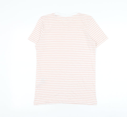 Womens UK Size XS Selected Pink Basic T-Shirt