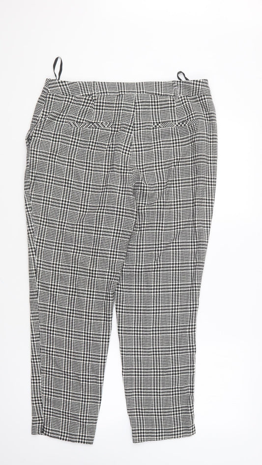Womens UK Size 12 Dorothy Perkins Regular Fit Black Trousers