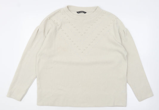 Womens UK Size M Dunnes Stores Grey Pullover Jumper