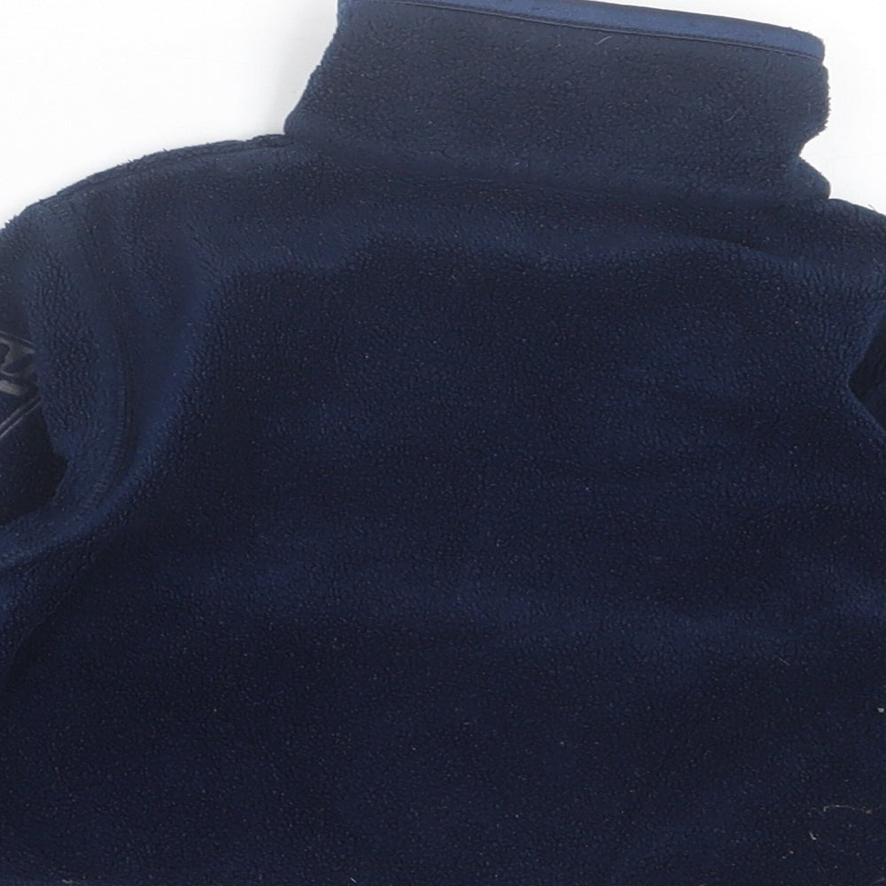 Adams Boys Blue Basic Jacket Jacket Size 9-12 Months Zip