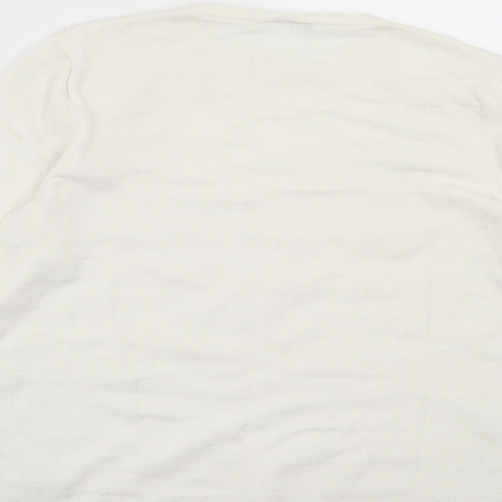 Womens UK Size 12 Warehouse White Pullover Jumper