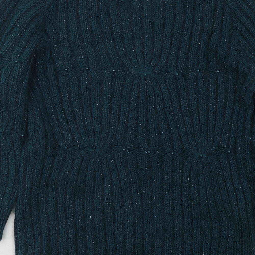 Womens UK Size 10 Dunnes Stores Green Pullover Jumper
