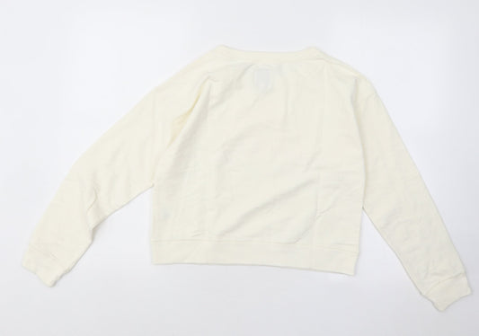 Womens UK Size 6 Jack Wills White Pullover Sweatshirt