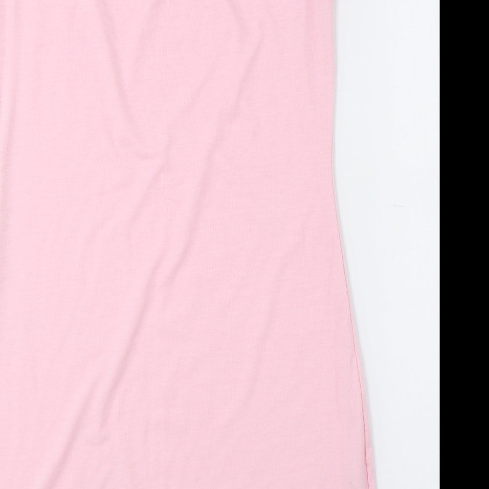 Preworn Womens Multicoloured Polyester Bodycon Size M High Neck - Decoration on neckline
