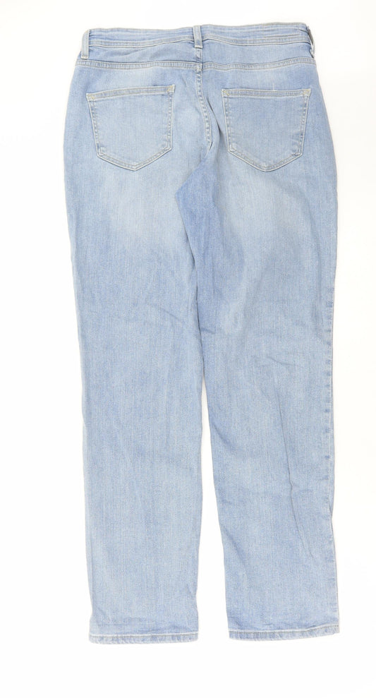 Denim & Co. Mens Blue Cotton Straight Jeans Size 30 in L36 in Regular Zip