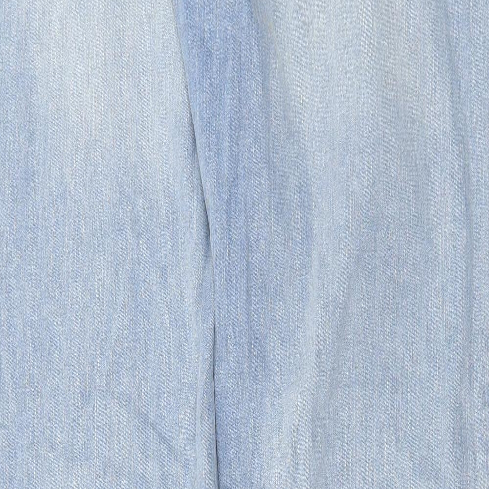 Denim & Co. Mens Blue Cotton Straight Jeans Size 30 in L36 in Regular Zip