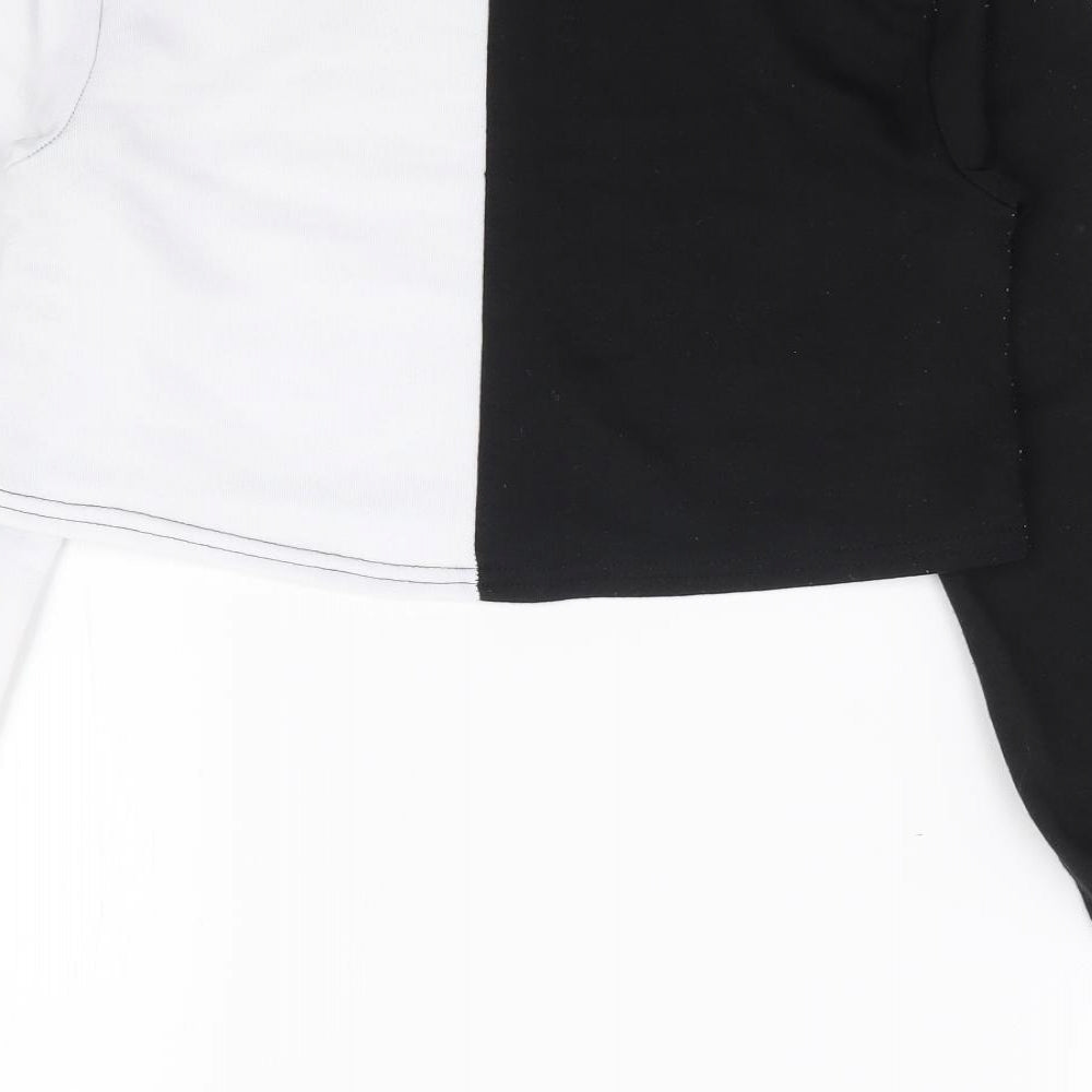 Womens UK Size 4 Boohoo Black Pullover Sweatshirt