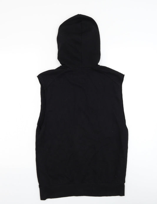Womens UK Size S Divided by H&M Black Vest Sweatshirt