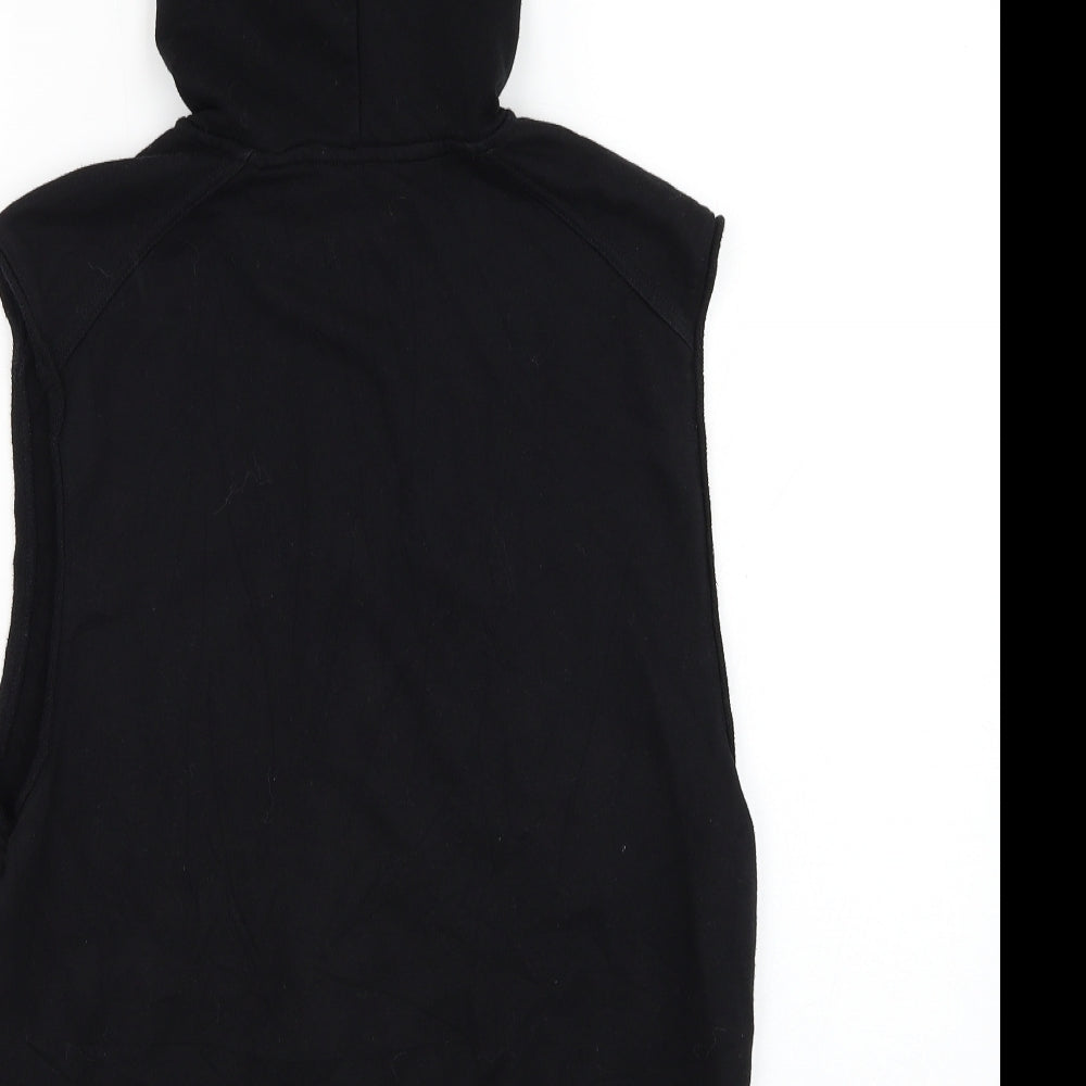 Womens UK Size S Divided by H&M Black Vest Sweatshirt