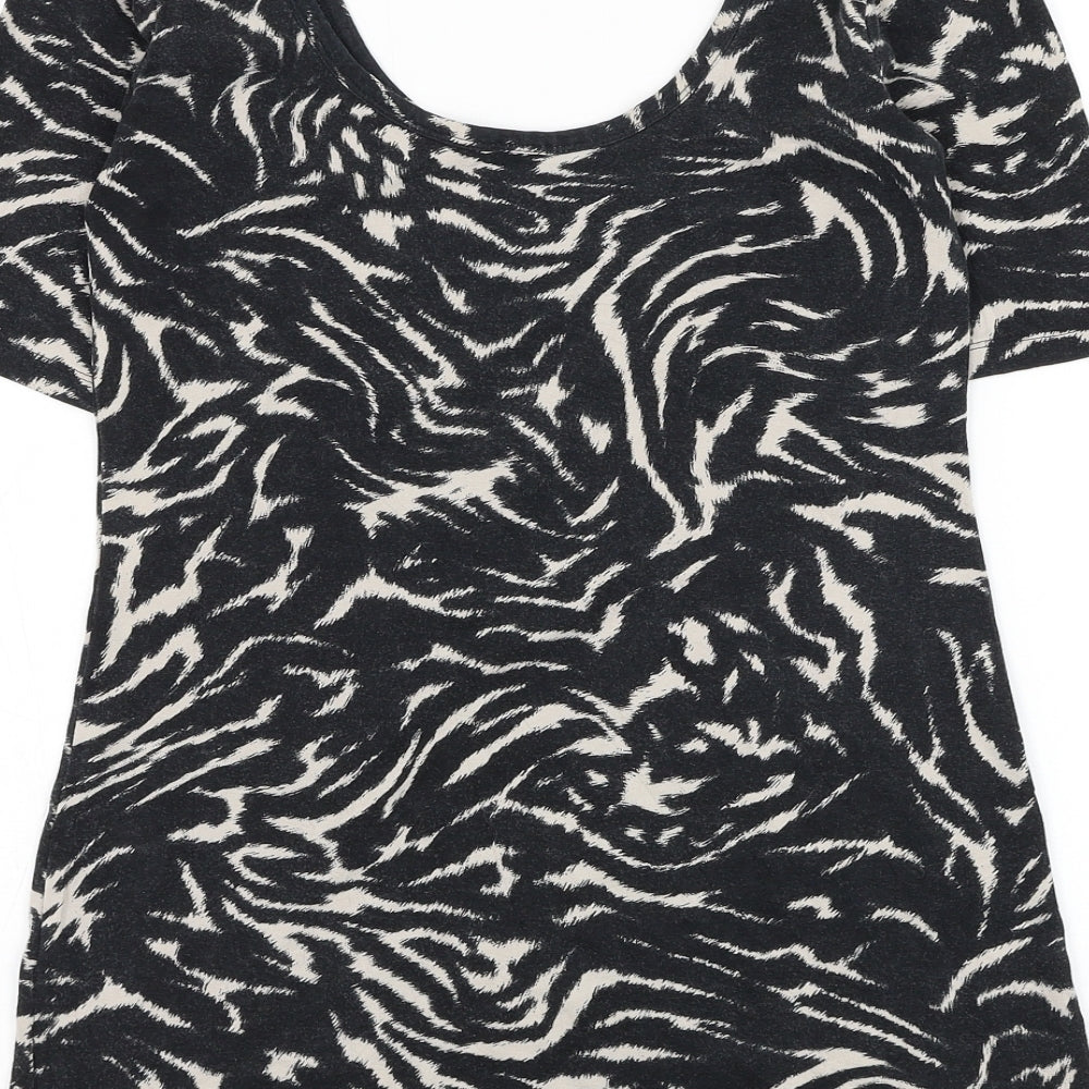 Womens UK Size 8 NEXT Black Basic T-Shirt