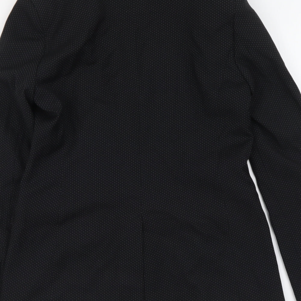 NEXT Womens Black Polka Dot Polyester Jacket Suit Jacket Size 8