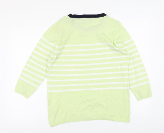 Womens UK Size L Paramour Green Pullover Jumper