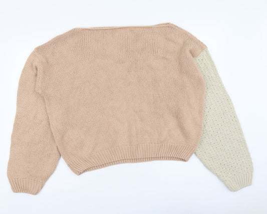 Womens UK Size 6 In the Style Pink Pullover Jumper