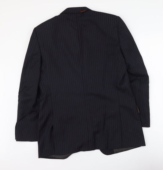 Mens UK Size M Brook Taverner Regular Blue Suit Jacket