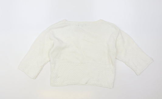 Womens UK Size 8 New Look White Pullover Jumper