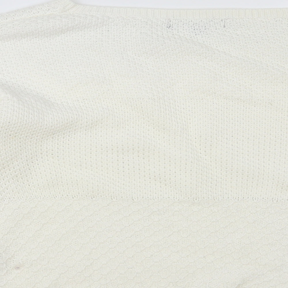 Womens UK Size 8 New Look White Pullover Jumper