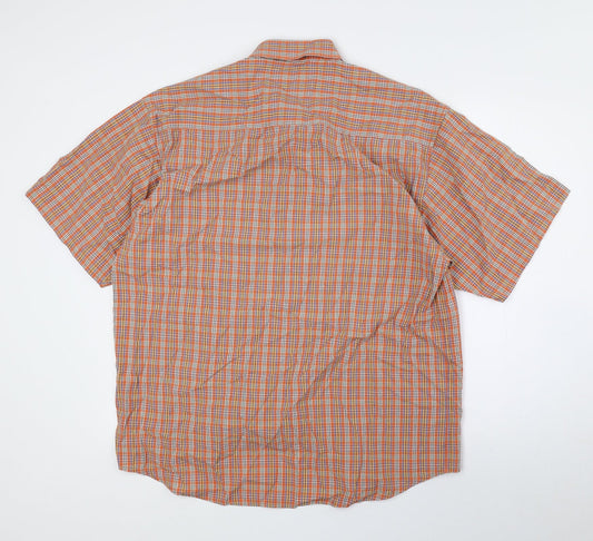 Mens UK Size L First Avenue Classics Multicoloured Button-Up Short Sleeve Casua