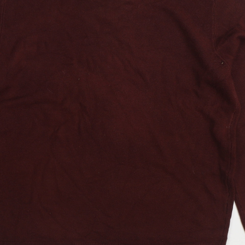Mens UK Size M Matalan Brown Pullover Jumper