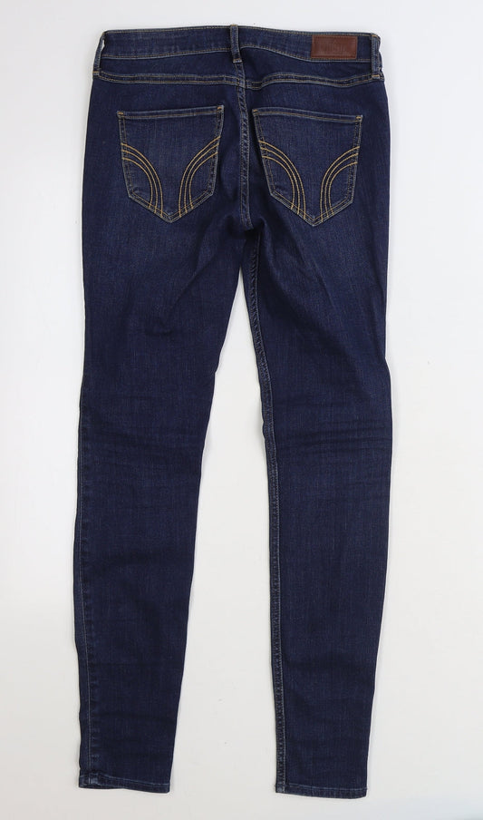 Hollister Mens Blue Cotton Skinny Jeans Size 27 in L30 in Regular Zip