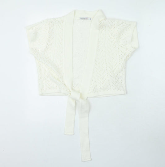 Womens UK Size XL Select White Cardigan Jumper