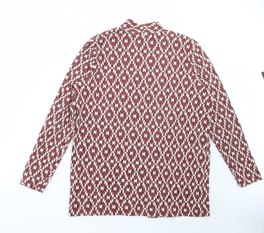 Womens UK Size M H&M Red Cardigan Jumper