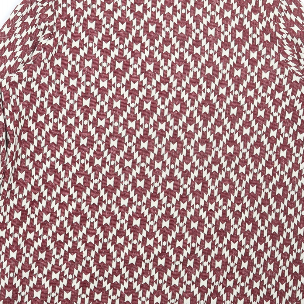 Womens UK Size M H&M Red Cardigan Jumper