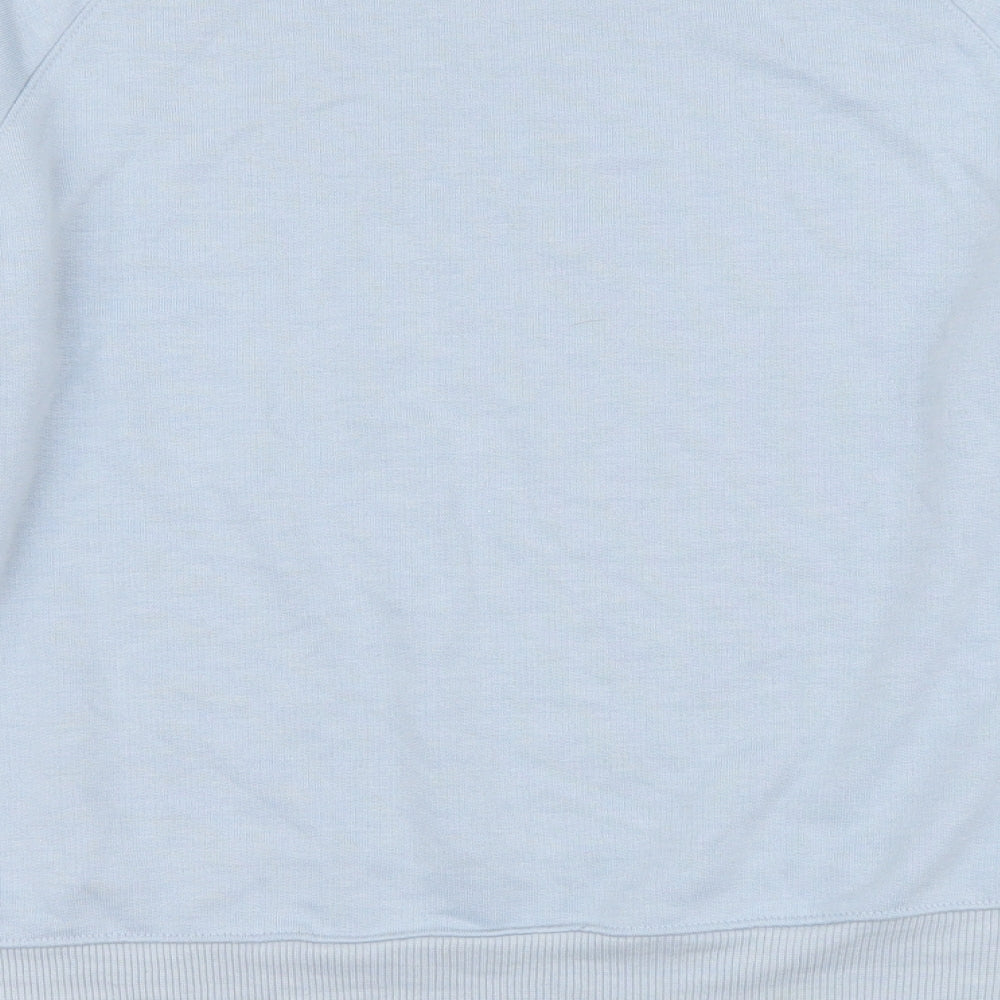 H&M Womens Blue Polyester Pullover Sweatshirt Size S Pullover