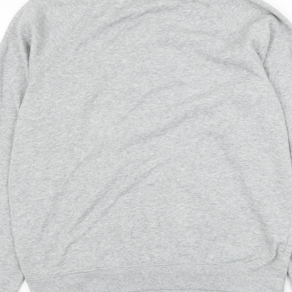 Rail Mens Grey Polyester Pullover Sweatshirt Size M