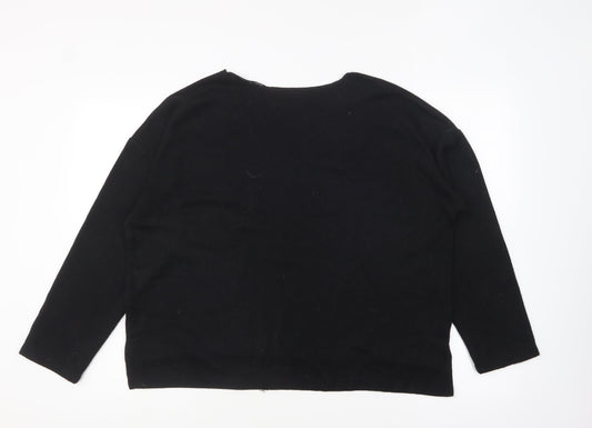 Womens UK Size L Primark Black Pullover Jumper