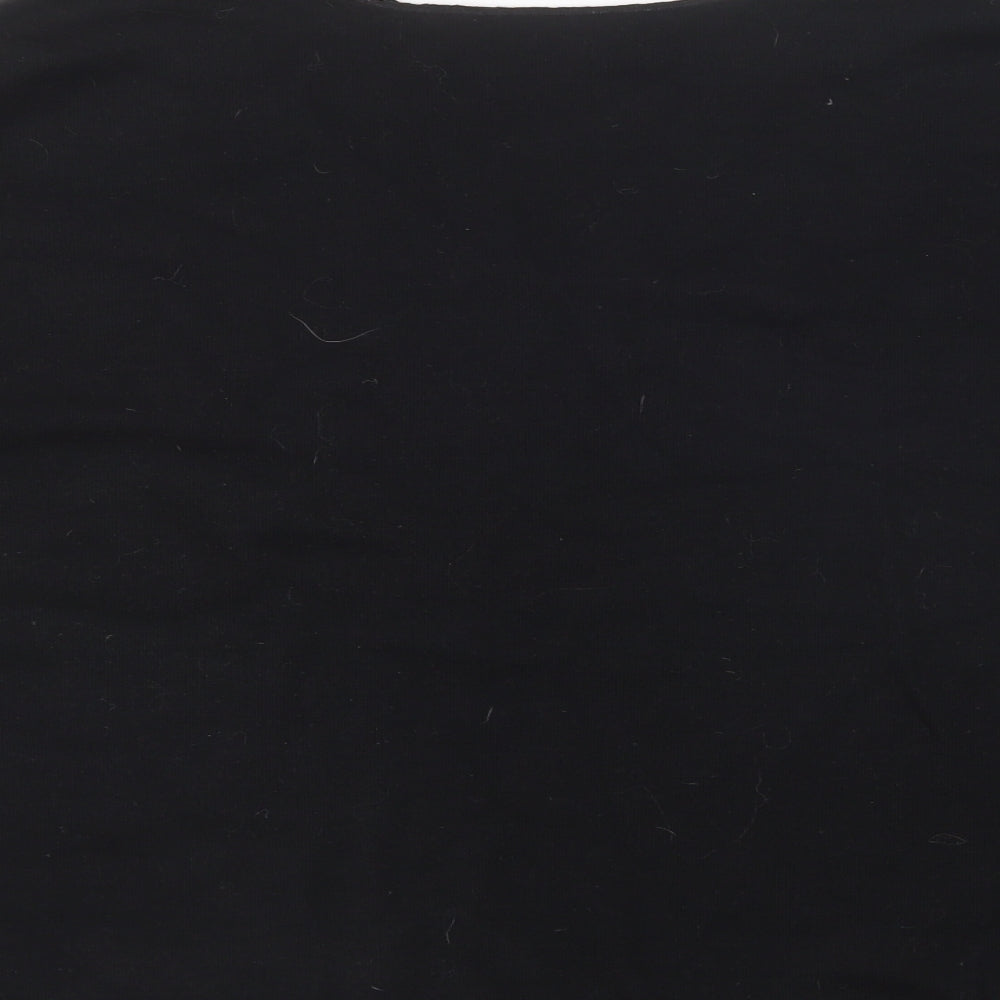 Primark Womens Black V-Neck Polyester Pullover Jumper Size L