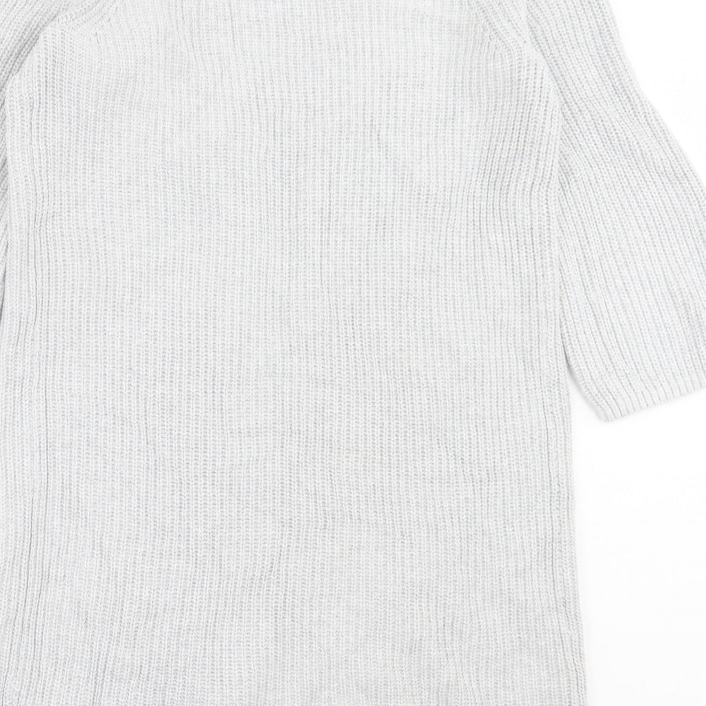 Gap Womens Grey V-Neck Cotton Cardigan Jumper Size S