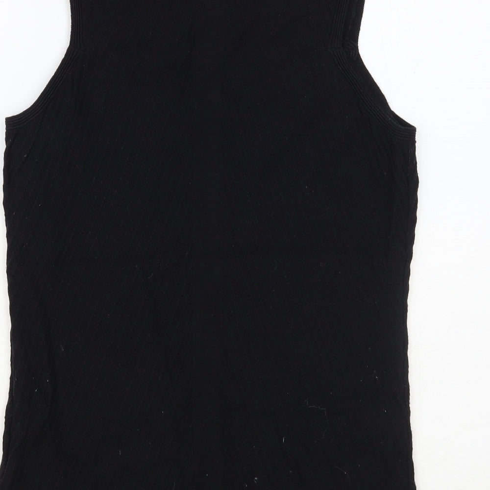 Womens UK Size 10 NEXT Black Basic Tank