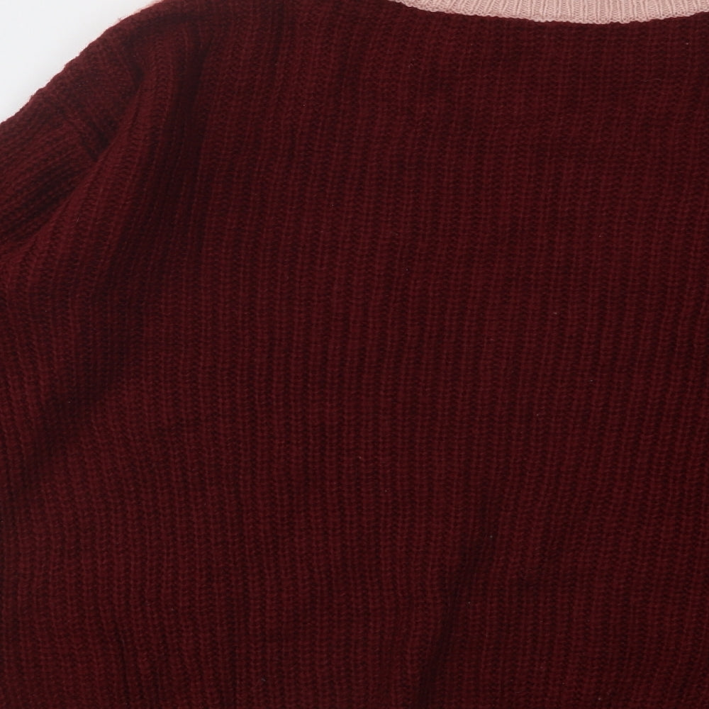 Womens UK Size S Divided by H&M Multicoloured Pullover Jumper