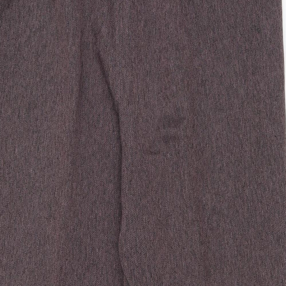 Womens UK Size 14 BHS Regular Fit Purple Trousers
